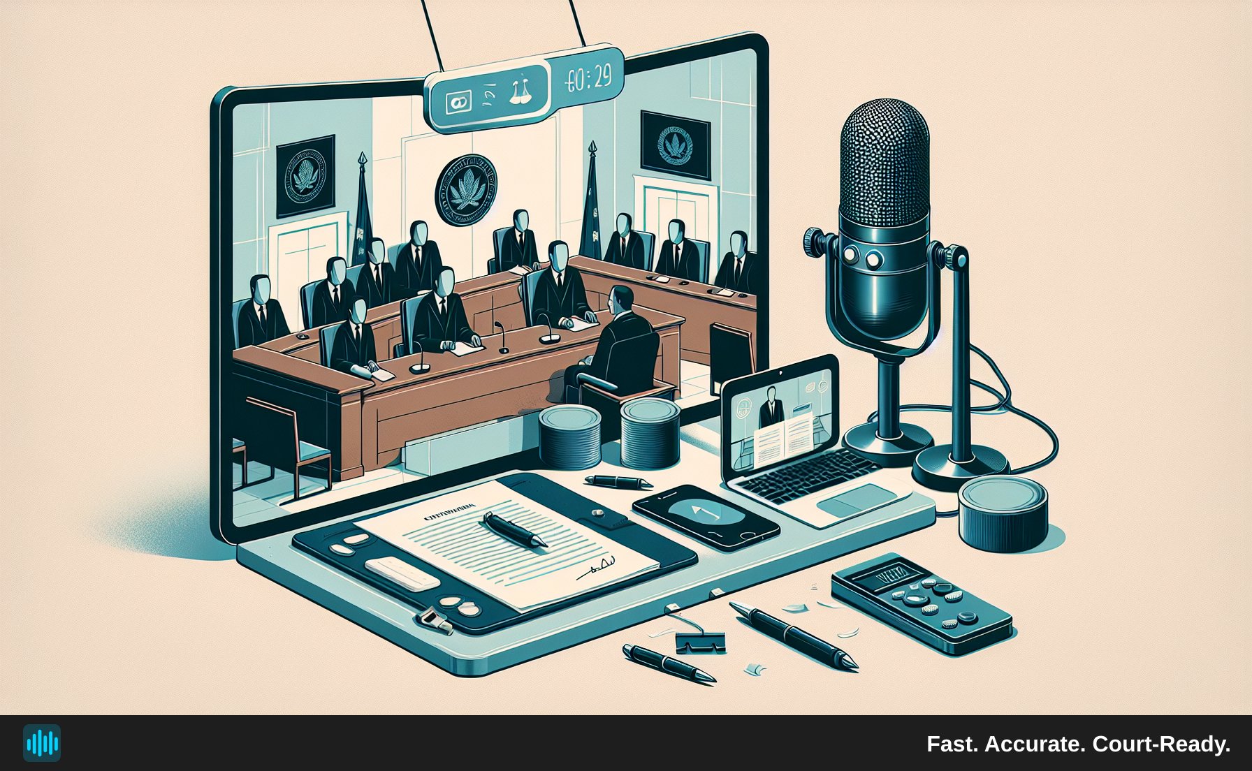 Court Hearing Transcription: Accuracy, Speed, and Admissibility