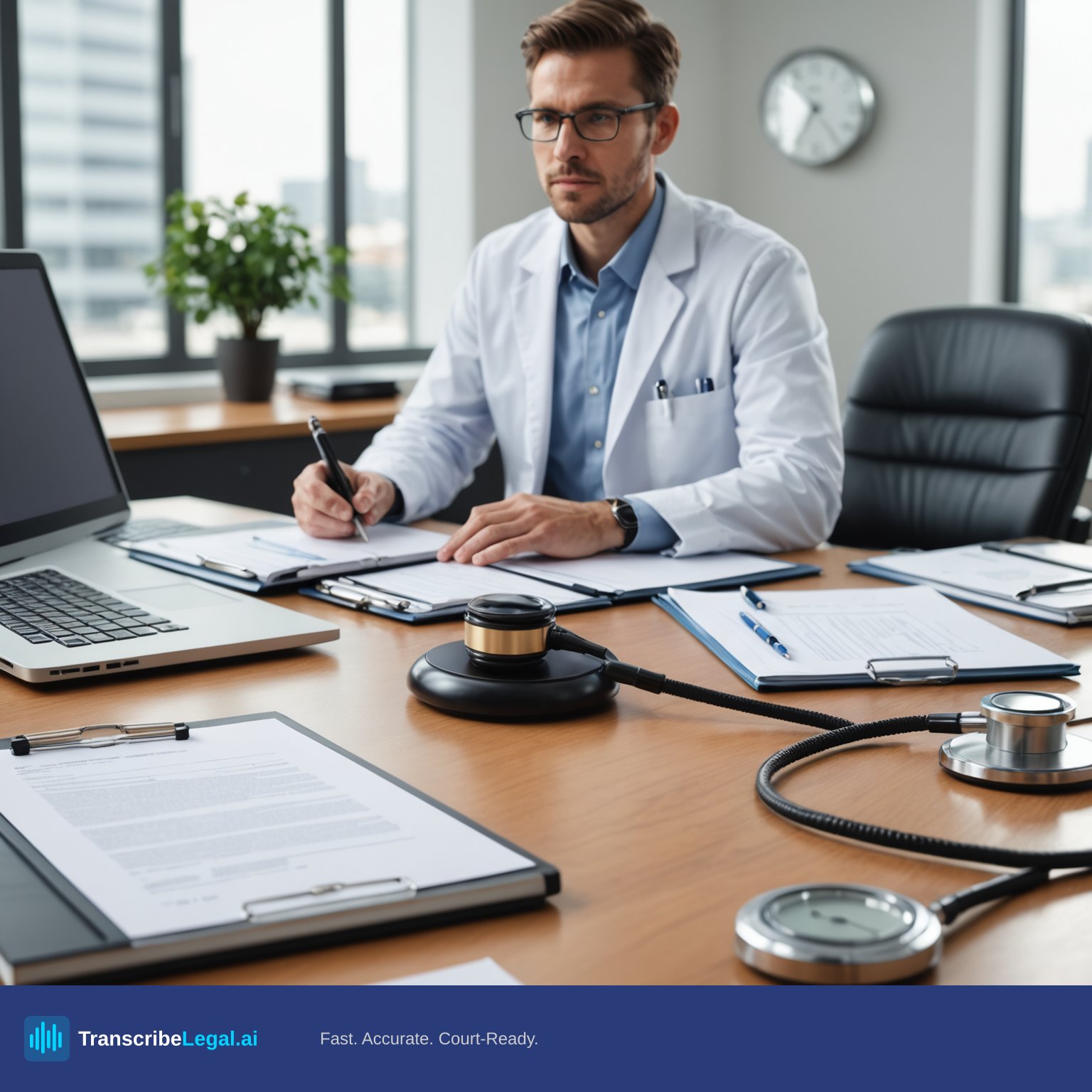HIPAA-Compliant Transcription for Medical Depositions & IME Recordings